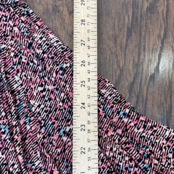 BCBGeneration Romper 2 Pink Black Pleated One Shoulder Pockets BCBG Women's - Picture 11 of 14